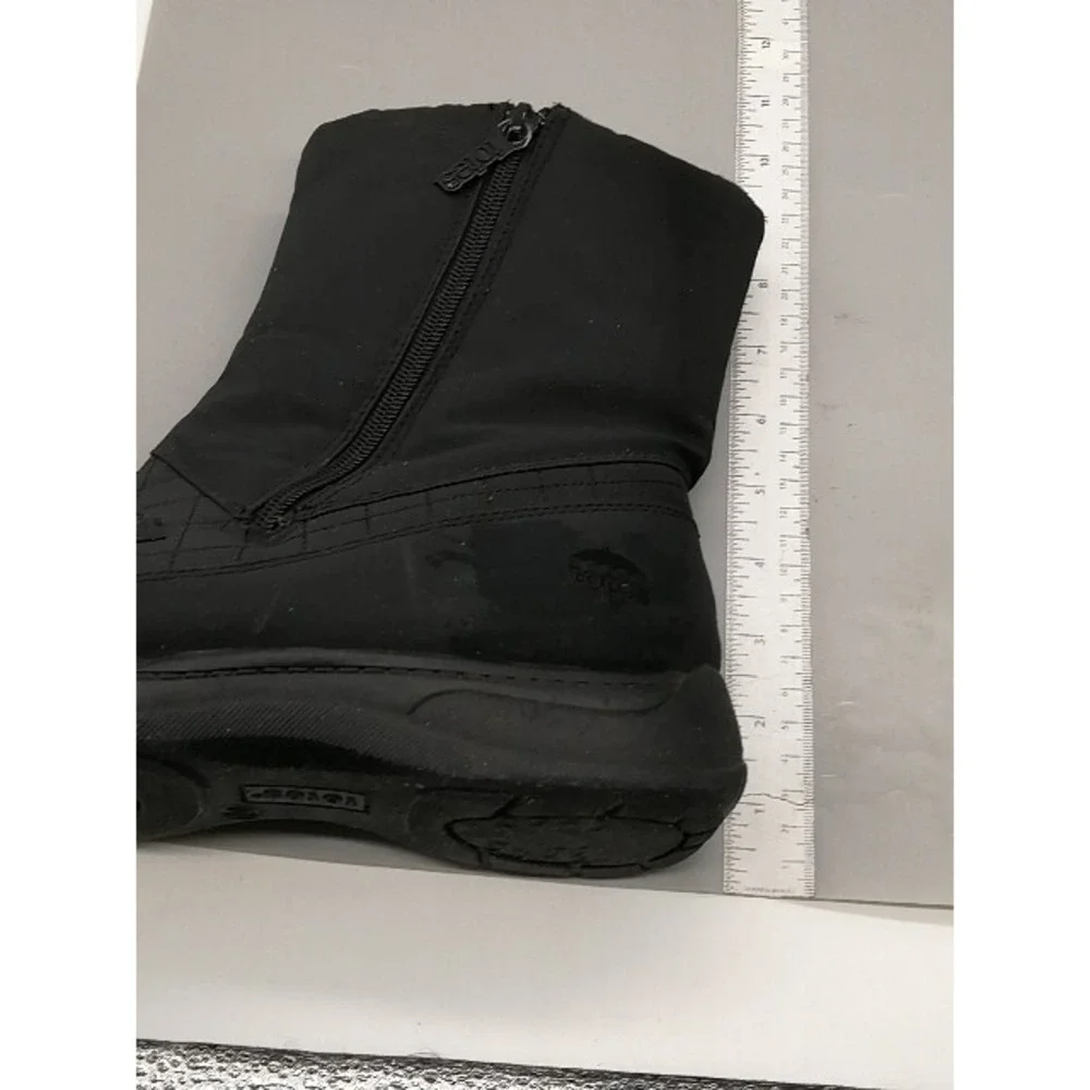 Totes Boots Womens Katelyn Black 10 All Weather Shoes Waterproof Mid Calf Zip